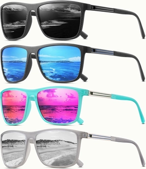 Polarized Sunglasses for Men Classic Lightweight Driving Fishing Golf Sun Glasses UV Protection Goggles
