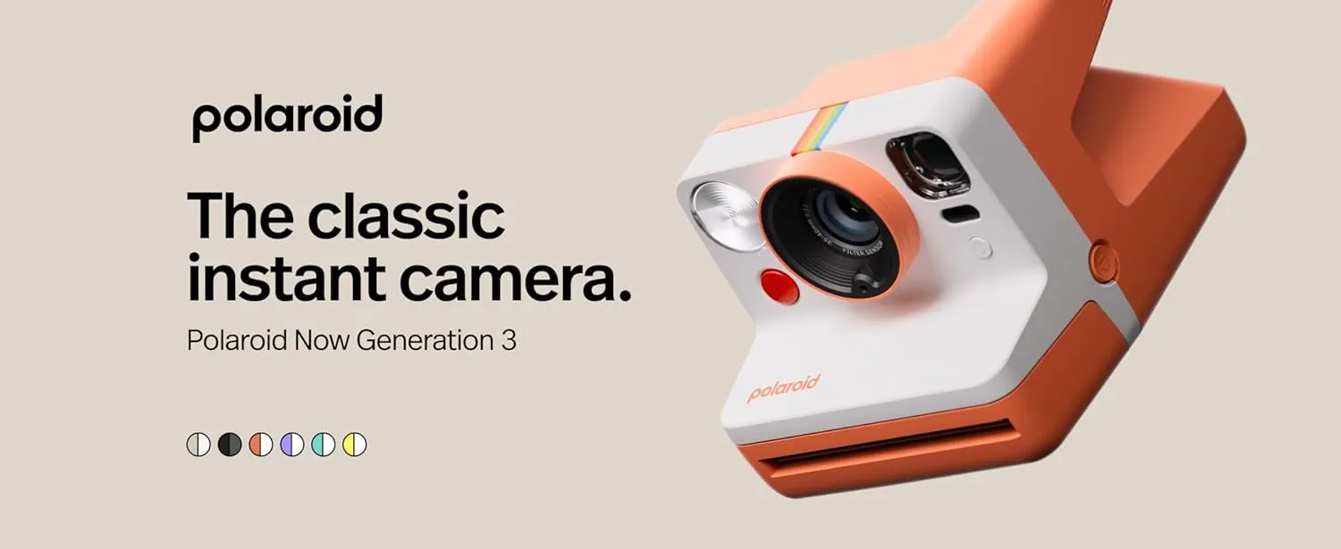 Polaroid Now 3rd Generation I-Type Instant Film Camera - Artic Blue - Camera Only No Film (9157)