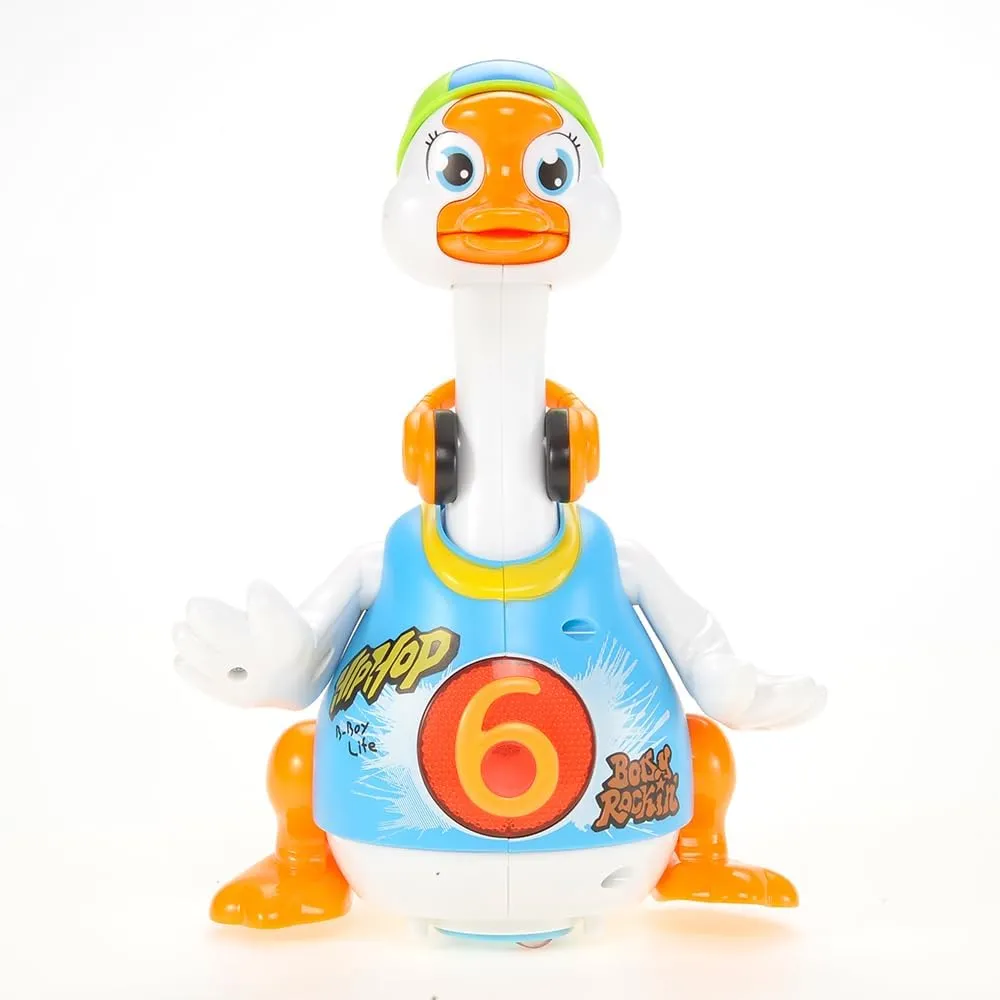 PowerTRC Baby Toy Dance Musical Duck Toy - Walking Goose Singing Dancing Toys for Toddlers 1-3 Hip-Hop Cool Birthday Toy