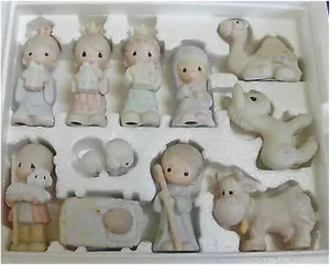 Precious Moments Mini Nativity Set E2395 - Come Let Us Adore Him