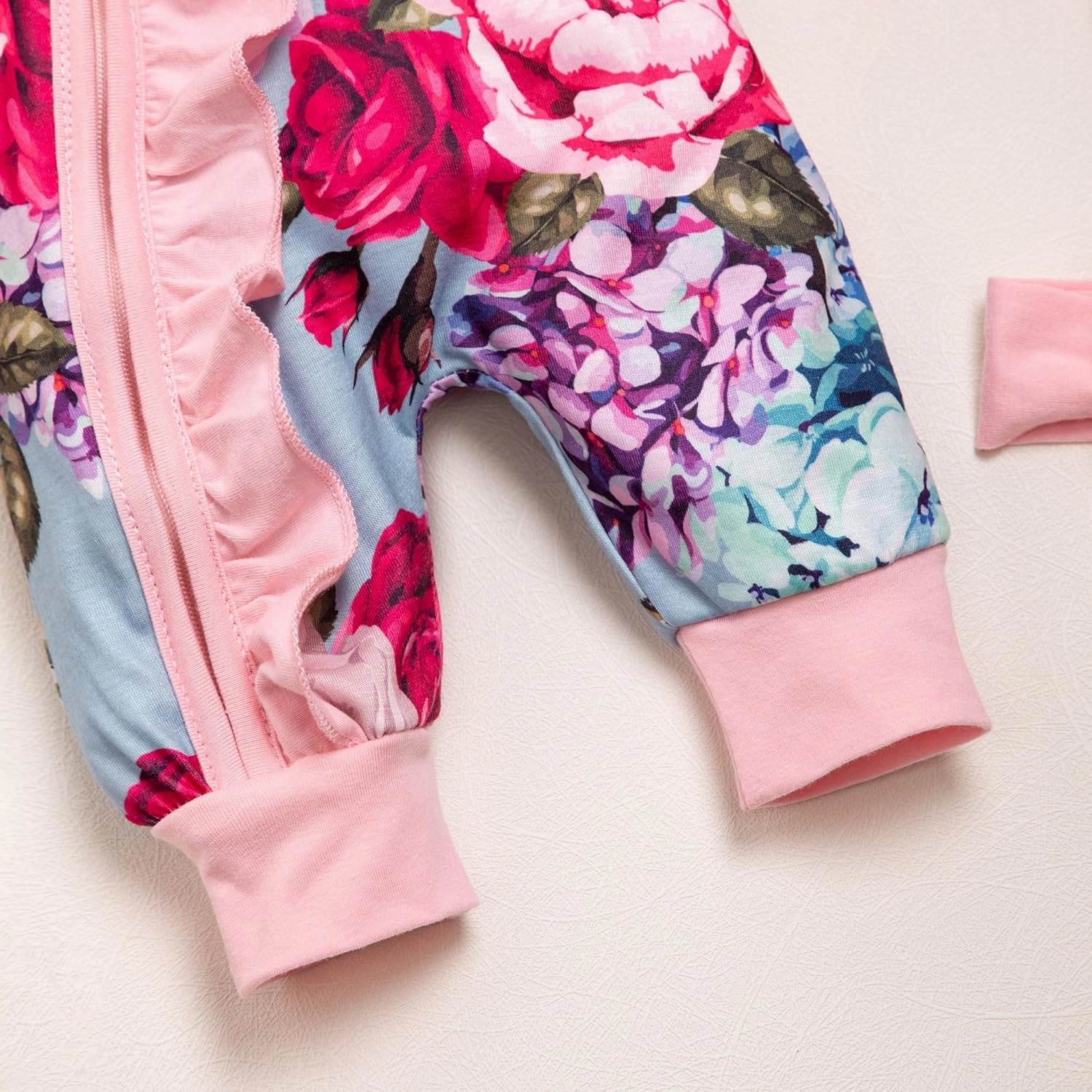 Preemie Newborn Baby Girl Romper 3-Piece Set