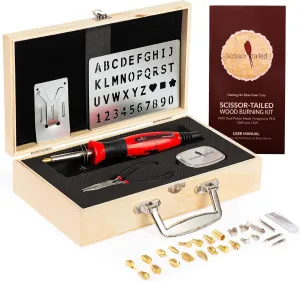 Premium Wood Burning Kit 43PCS, Dual Power Mode Wood Burner Pen Tool with 36Tips & Accessories All In A Wood Storage Case - Complete Gift For An Effortlessly Mastering The Art Of Pyrography