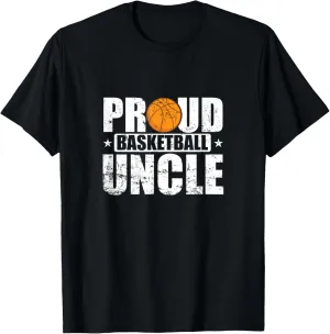 Proud Basketball Uncle Court Side T-Shirt