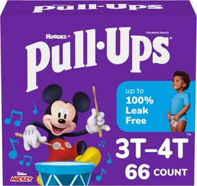 Pull-Ups Boys' Potty Training Pants, Size 3T-4T Training Underwear (32-40 lbs), 66 Count
