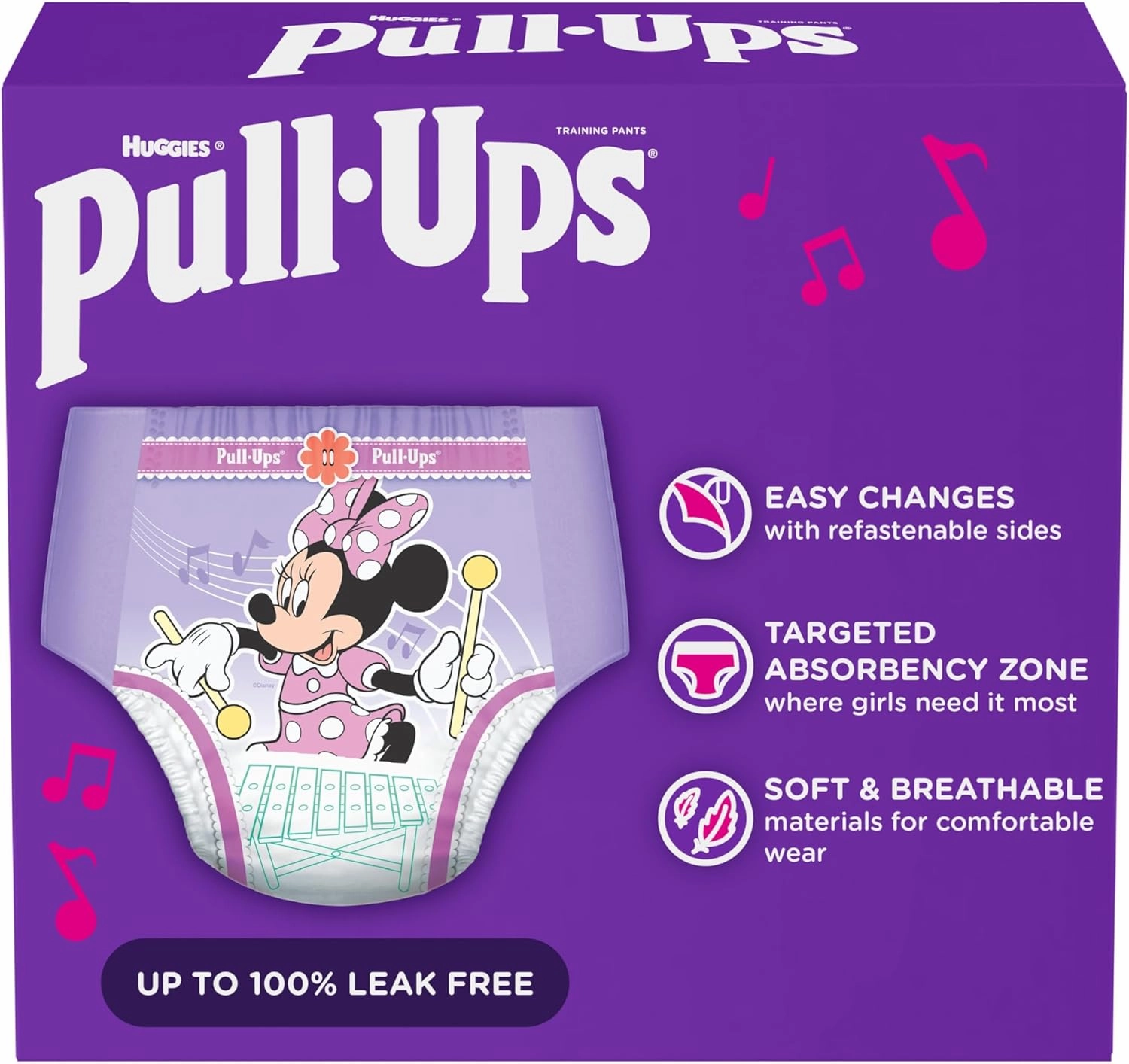 Pull-Ups Girls' Potty Training Pants, Size 5T-6T Training Underwear (46  lbs), 80 Count (2 Packs of 40)
