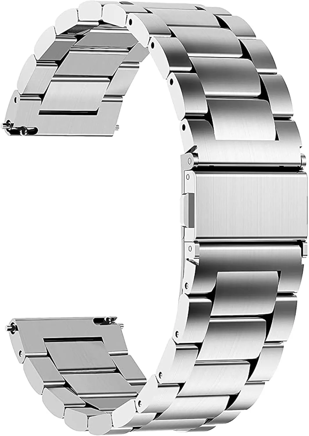 Quick Release Stainless Steel Metal Replacement Straps - Compatible with Quican, aeac, WMK, Fitpolo ID208 Plus 1.8 Inches Smart Watch Bands