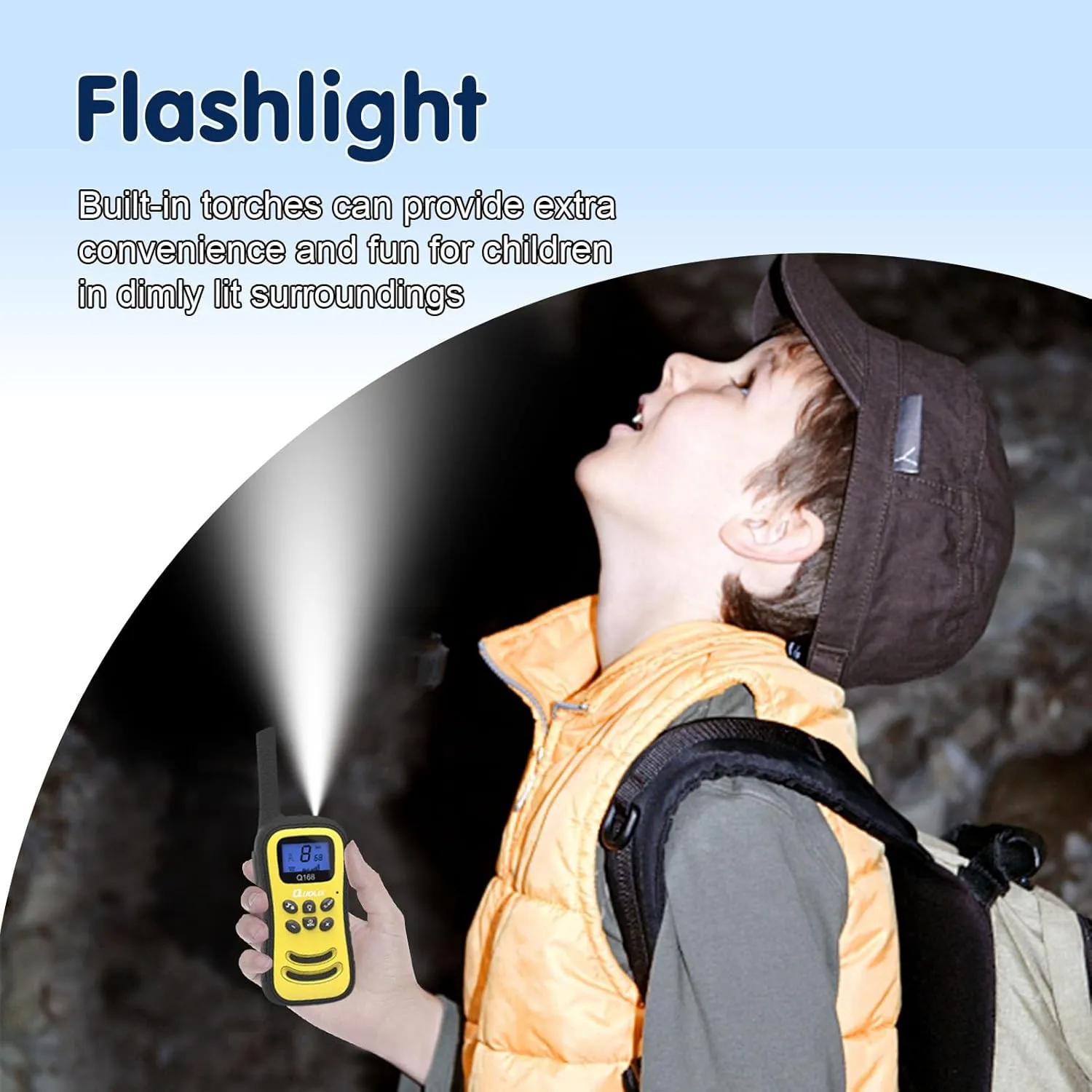 Quolix Walkie Talkies for Kids Rechargeable, Toys for Age 5-13 Girls LED Flashlight, VOX, Easy to Use Kids Walkie Talkies Long Range for Christmas Birthday Gifts Indoor and Outdoor Toys