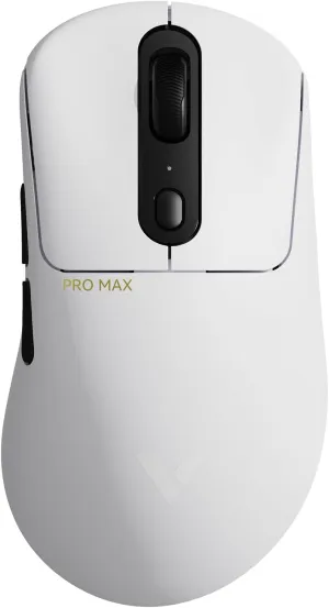Rapoo VT3PRO MAX Wireless Gaming Mouse, 59g Superlight, 8KHz Polling, PAW 3950 Ultimate Optical Sensor, 30K Independent X/Y DPI, 1 8 Programmable Buttons, 200H Battery Life, Classic Shape, PC, White