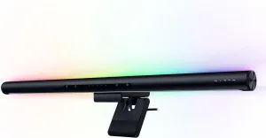 Razer Aether Monitor LED Light Bar: Front & Back Lighting - Wide Natural Illumination - Fits Most Monitor Sizes - Chroma RGB - Works with Alexa, Google Home - Razer Gamer Room App for Unified Control