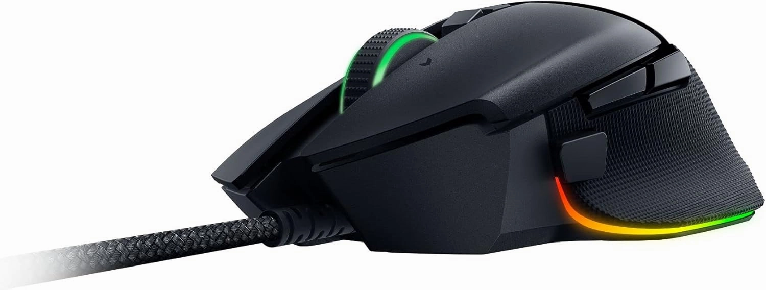 Razer Basilisk V3 Customizable Ergonomic : Fastest Gaming Mouse Switch Chroma RGB Lighting 26K DPI Optical Sensor - 11 Programmable Buttons HyperScroll Tilt Wheel Classic Black (Renewed)