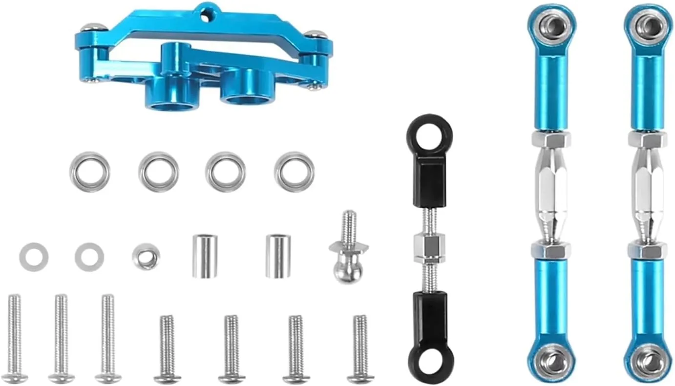 Rc Connecting Rod Tie Rod for TT-02B 1/10 Aluminum Alloy Ball Bearing Crank Steering Set RC Car Tracked Vehicle Parts and Accessories Upgrade Replacement and Use