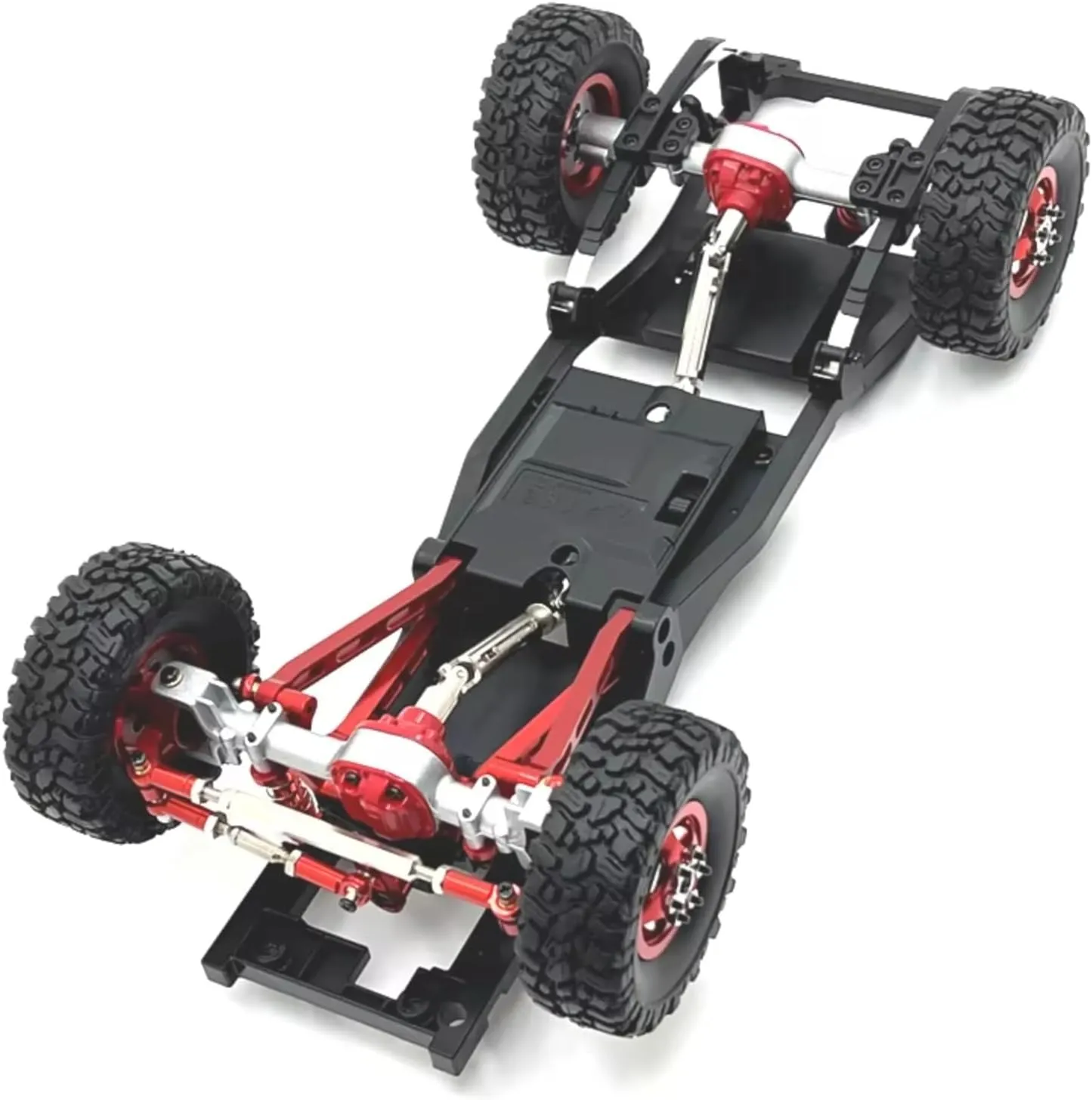 Rc Shock Absorber For MN For MN168 For MN82 LC79 For MN78 1/12 Metal Shock Absorber Front And Rear Assemblies Set For Fit Remote Control Car Parts Replacement(Red)