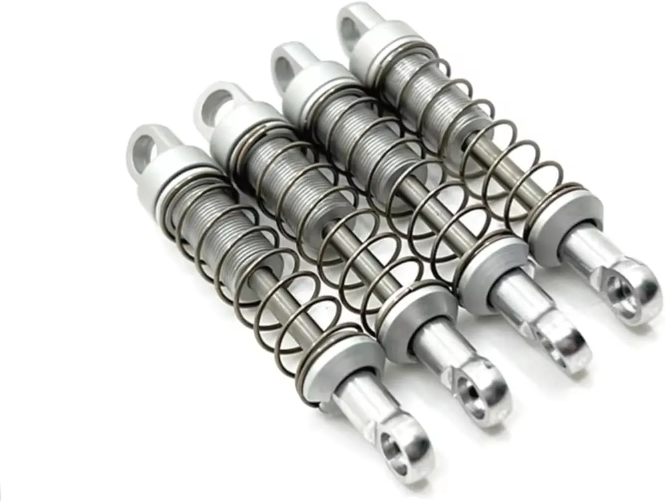 Rc Shock Absorber For MN For MN78 1/12 Metal Upgrade Non-Hydraulic External For Spring Shock Absorber Set RC Car Parts And Accessories Upgrade, Replacement And Use(Silver)