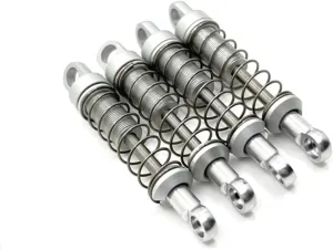 Rc Shock Absorber For MN For MN78 1/12 Metal Upgrade Non-Hydraulic External For Spring Shock Absorber Set RC Car Parts And Accessories Upgrade, Replacement And Use(Silver)
