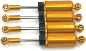 Rc Shock Absorber For Scy 1/16 16101 16102 16103 16104 For Jjrc C8805 Q130A Q130B Q141 16201 D843-YW Q117A Pressure Shock Absorber Rc Car Parts Replace Use(Yellow)
