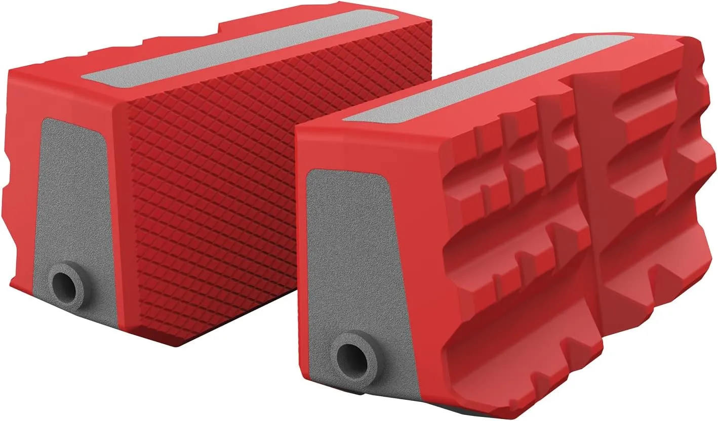 Real Avid Smart-Jaws Multi-Fit Sleeves | Upgraded Vise Jaws | Non-Marring, Heat Resistant Bench Vise Jaws | 9 Different Grooves for Optimal Secure Fit on Variety of Shapes and Sizes