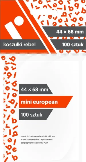 Rebel Card Holder 44 x 68 mm "Mini European", Pack of 100
