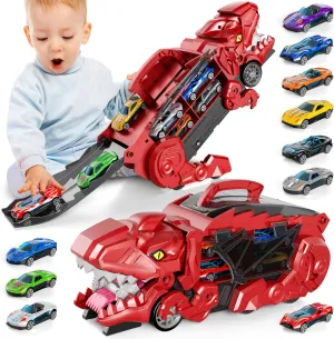 Red Dinosaur Truck Toys 7755