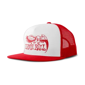 Red with White Front and Red Eagle Logo Hat