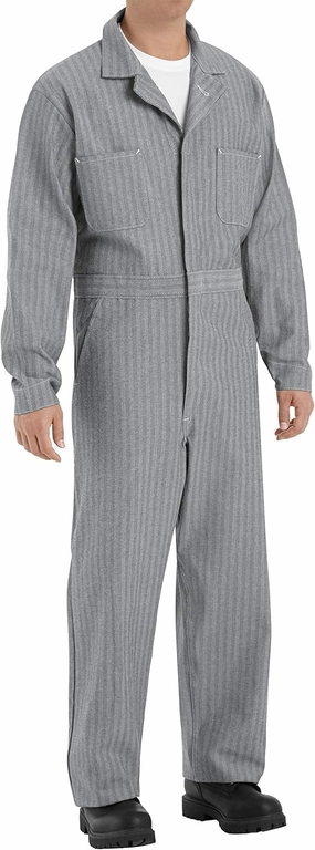 Red Kap mens Button Front Cotton Coverall