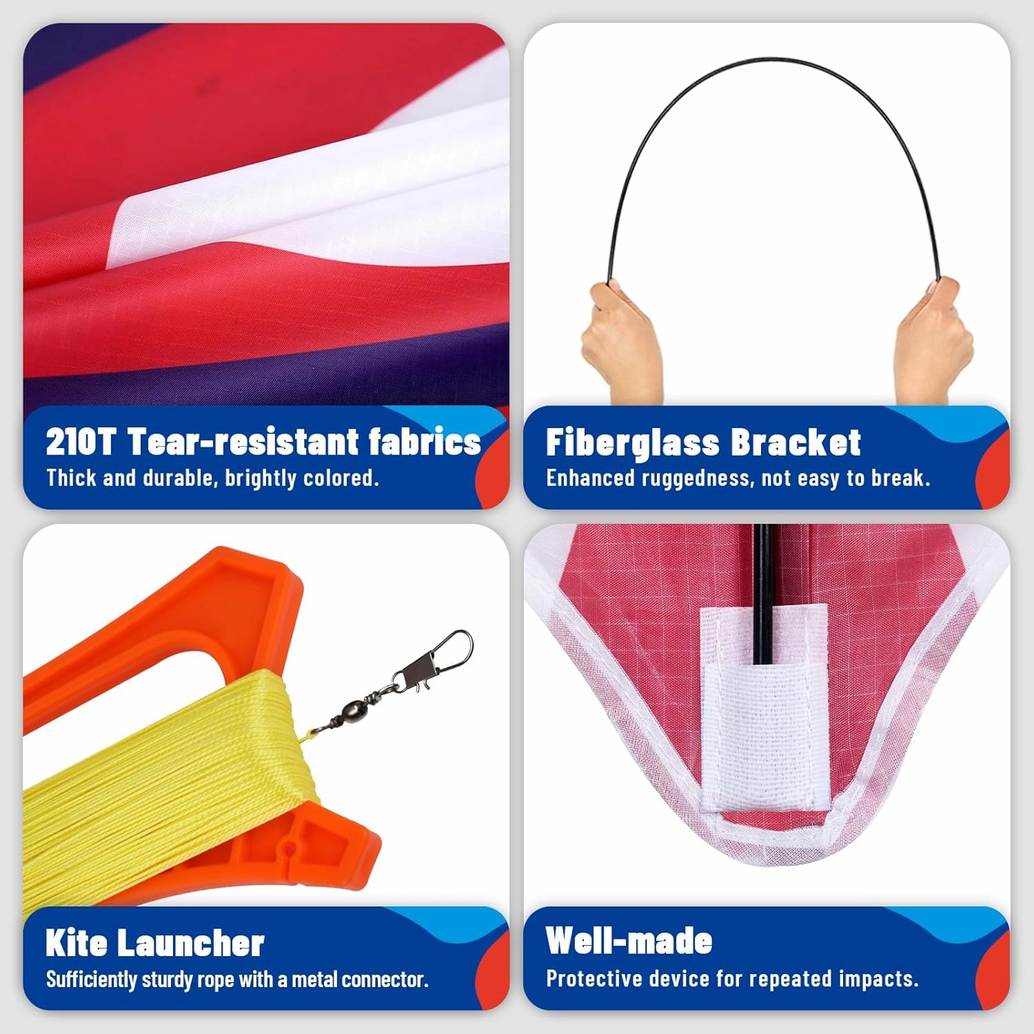 Red Large Delta Kites Flying Toys for Kids & Adults Easy to Fly