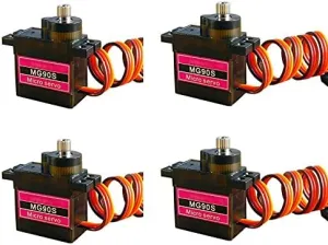 Replacement Part For TCP 4X Smart Electronics Rc Mini Micro 9g 1.6KG Servo SG90 For Airplane Aeroplane 6CH Rc Helcopter Kds Esky Align Helicopter - (Color: 4PCS MG90 360degree)