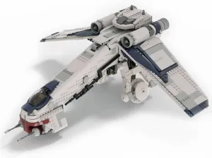 Republic Dropship V2 1307 Pieces for 75337 and 75019 Building Kit MOC Build for Age 18 