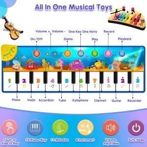 Retruth Toddler Toys for 1-3 Years, Musical Dance Mat for 12-36 Month Olds, Birthday Gifts for Girls