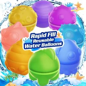 Reusable Water Balloons Bomb Instant Self Sealing Water Ball Quick Fill For Kids Adults Party Game Silicone Outdoor Activities Water Games Toy Summer Fun Party Supplies Multicolors (Green)