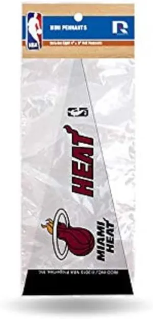 Rico Industries NBA Mini Pennant Set 4" x 9" Felt Mini Pennant Team Set (Includes 8 Pieces)