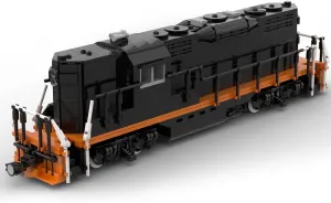 RIDID Steam Train Building Kit, Rio Grande GP9 Train Bricks Model, Creative MOC Building Blocks for Adults (1334PCS)