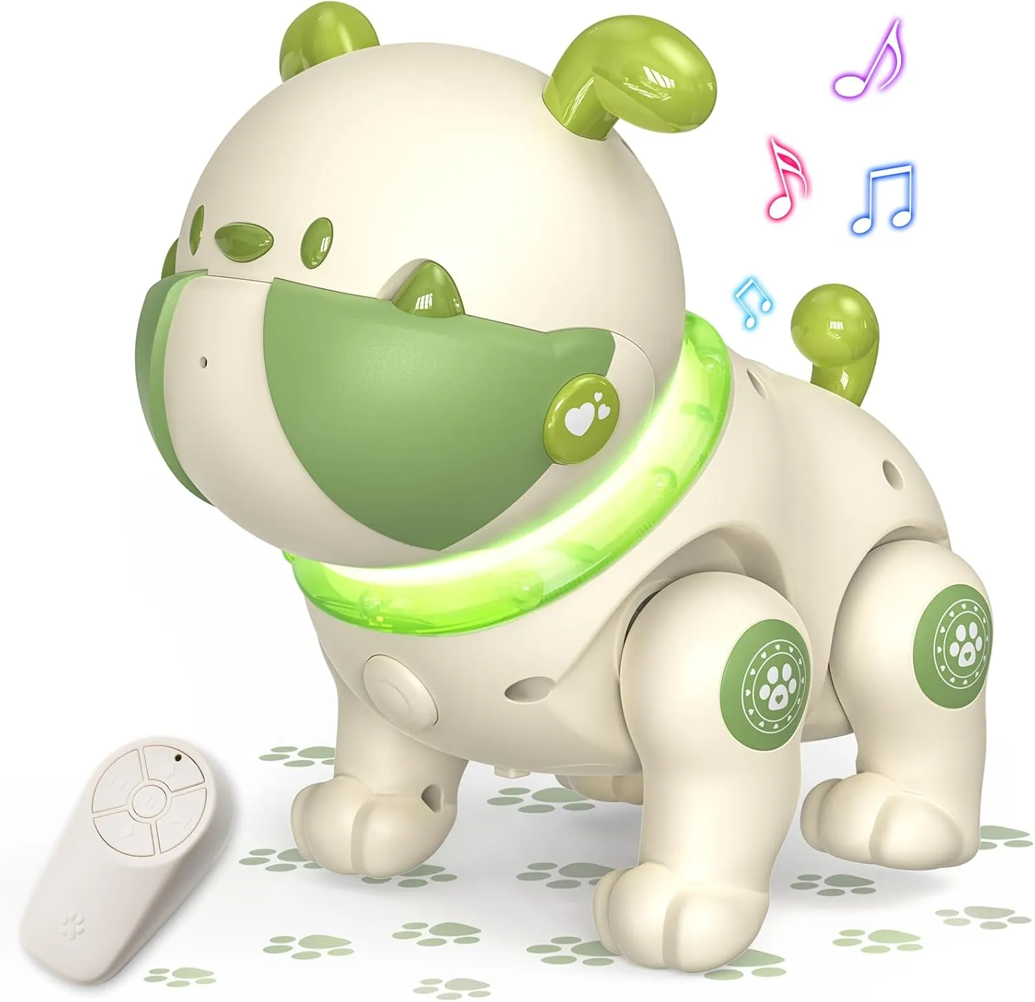 Robot Dog Toys for Kids,Remote Control Robot Pet Puppy Dog with Dancing Music Recording Function,Gift for Toddler Boys Girls,Green