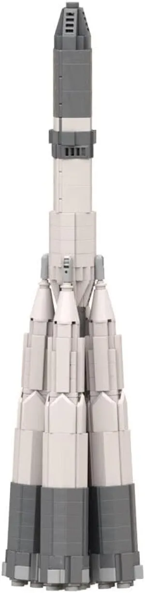 Rocket Family Vostok R-7 Model Building Toy Set 709 Pieces for Adults MOC Build for Age 18 