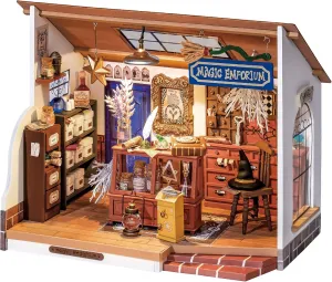Rolife DIY Miniature Dollhouse Kit-Tiny House DIY Kit for Adults and Kids-1:20 Miniature House Kit-Miniature Things Hobbies for Women and Men-Halloween/Christmas Decorations/Gifts-LED Book Nook Kits