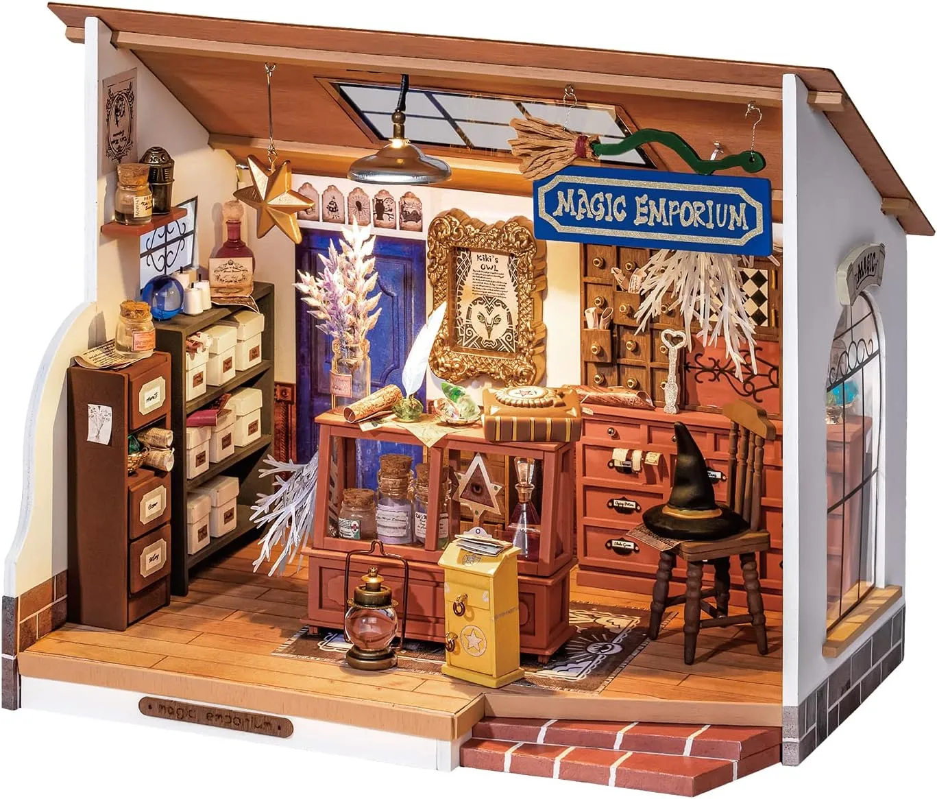 Rolife DIY Miniature Dollhouse Room Kit - Magic Potion Store Diorama Kit DIY Crafts Hobbies for Women/Men Gifts for Teens Adults Home Decor