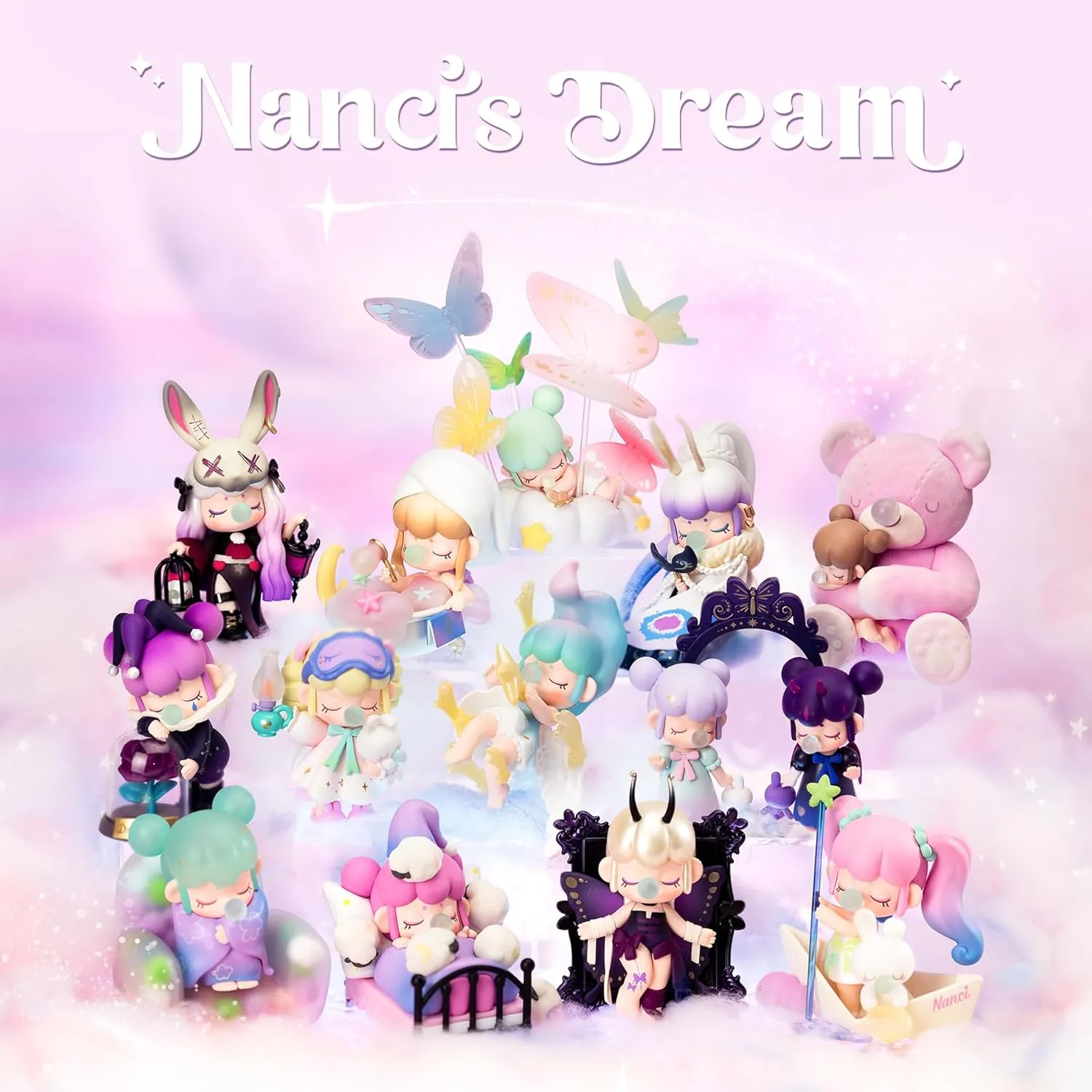 Rolife Nanci Blind Box-Nanci's Dream, 1PC Exclusive Action Figure Box, Popular Collectible Toy Cute Action Figure Creative Kits for Birthday Gifts/Christmas Holiday