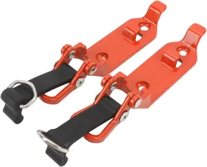 Roof Rack Shovel Holder, Heavy Duty Spacesaving Zinc Alloy Roof Rack Shovel Clamp Bracket (Orange)