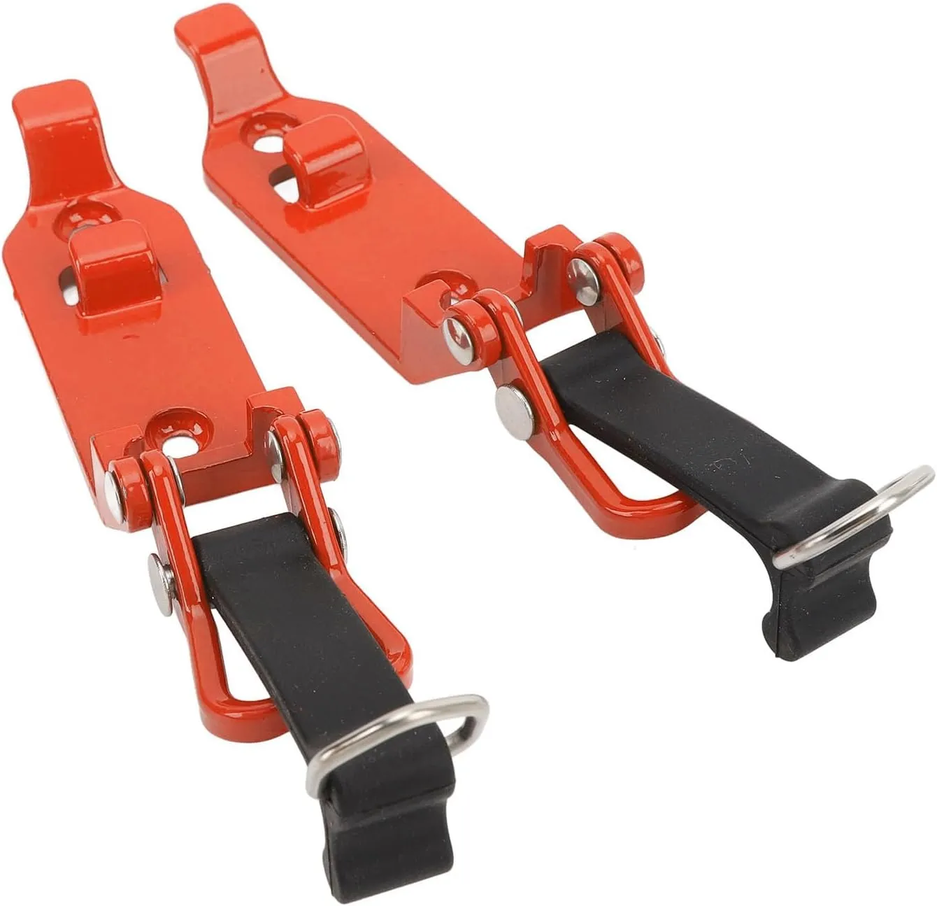 Roof Rack Shovel Holder, Heavy Duty Spacesaving Zinc Alloy Roof Rack Shovel Clamp Bracket (Orange)