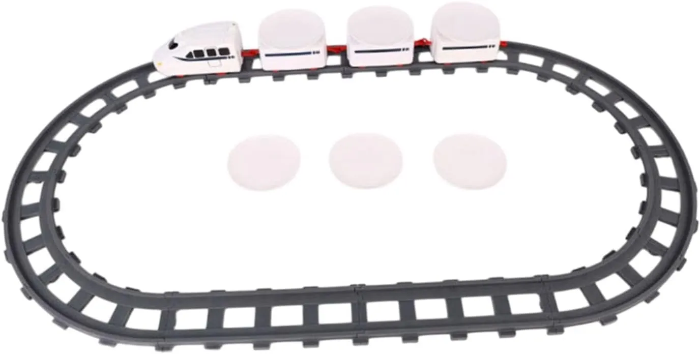 Rotating Sushi Tray, Sushi Train Toy, Electric Train Track for Toddlers, 3 Sections