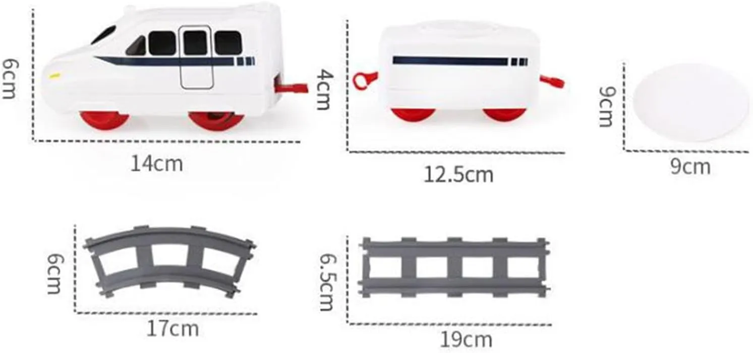 Rotating Sushi Tray, Sushi Train Toy, Electric Train Track for Toddlers, 3 Sections