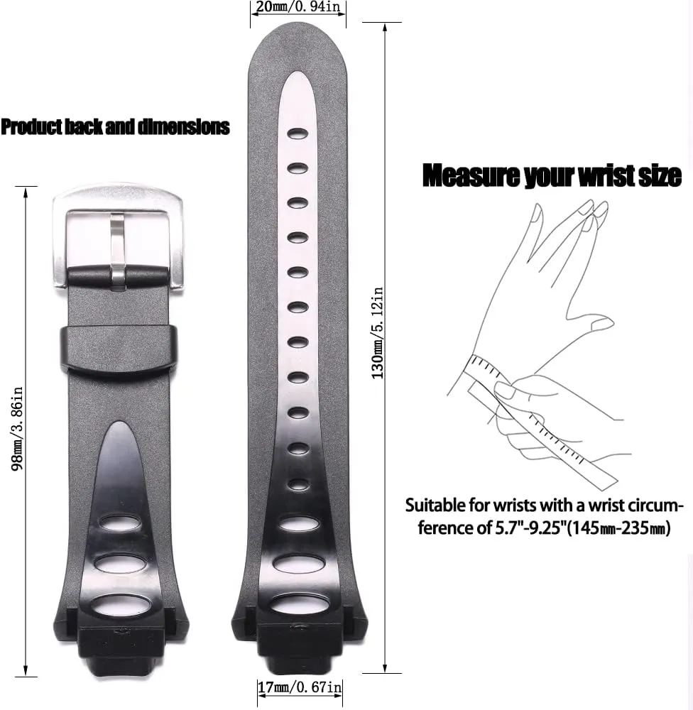 Rubber Band Replacement for Suunto Observer Tt St Sr G6 X6HRM Waterproof Smart Watch Strap