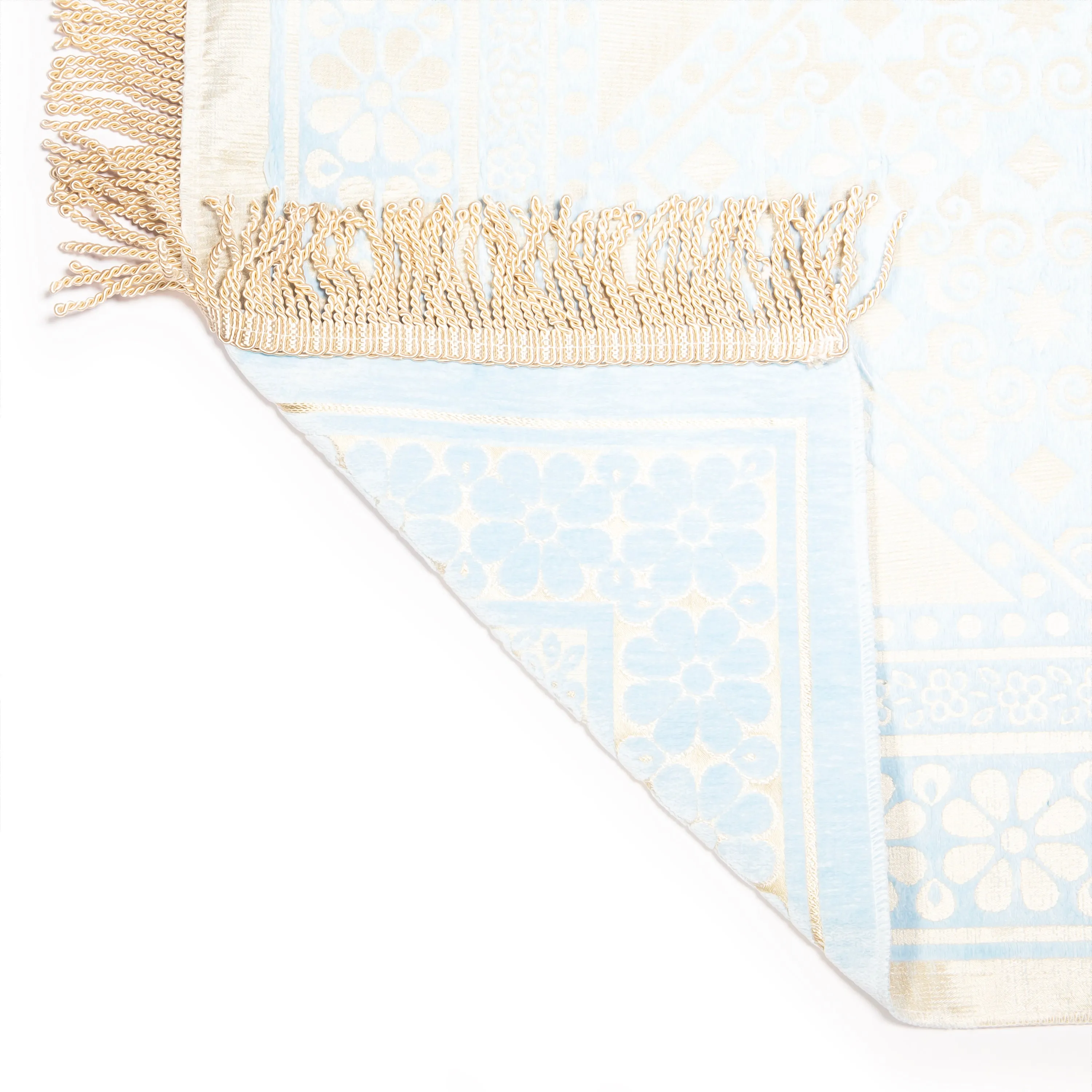 Salah Prayer Mat - Geometric Mosaic - Baby Blue