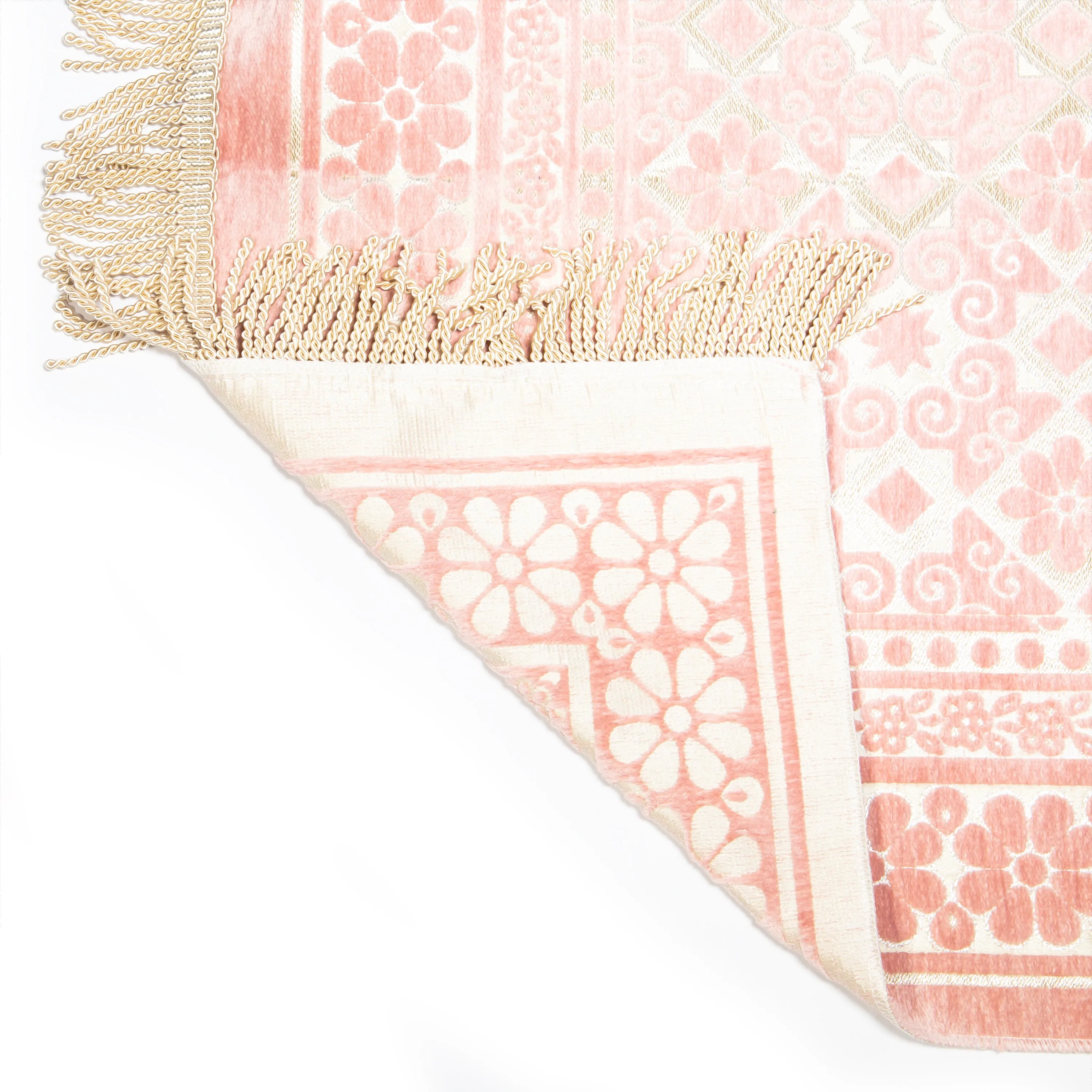 Salah Prayer Mat - Geometric Mosaic - Pink