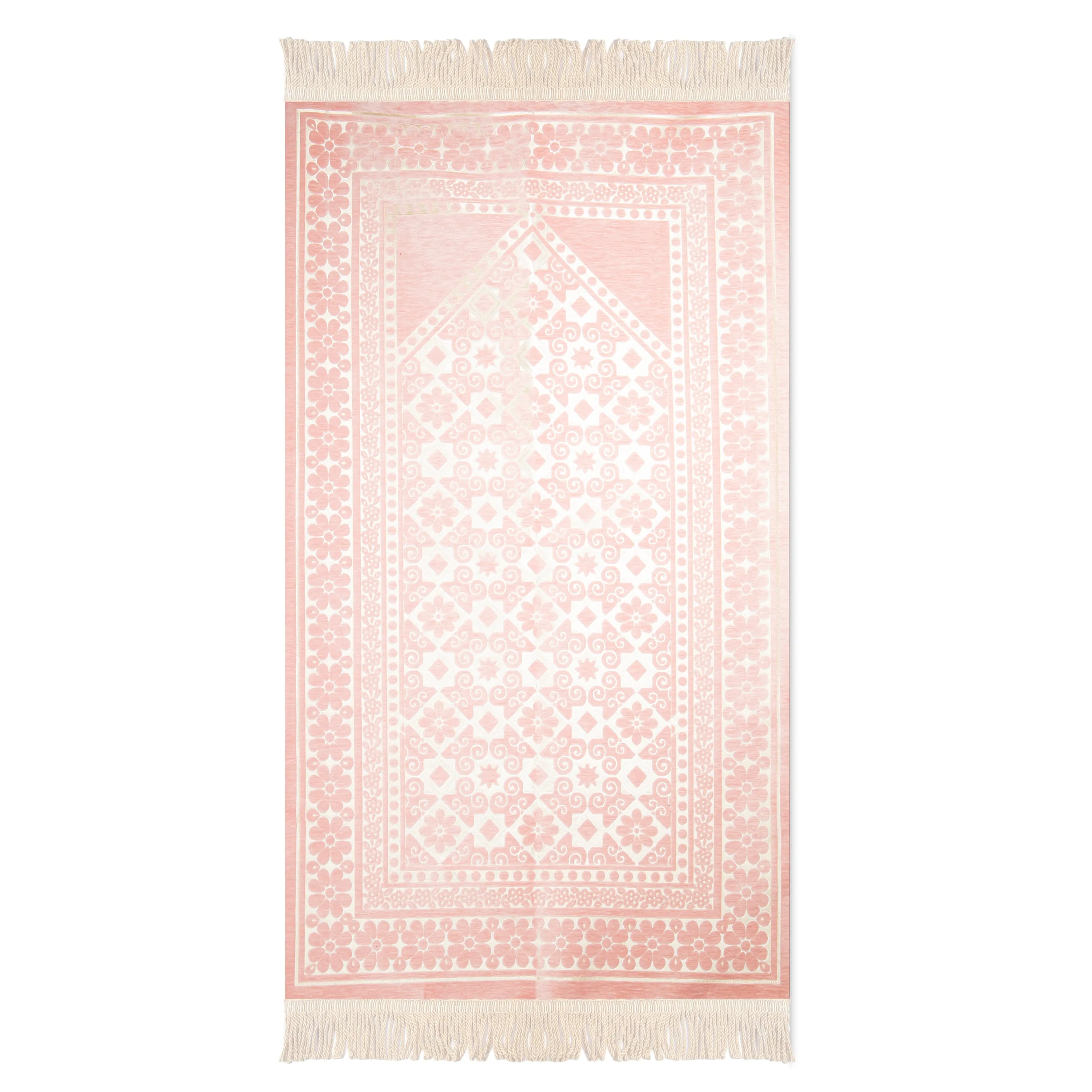 Salah Prayer Mat - Geometric Mosaic - Pink