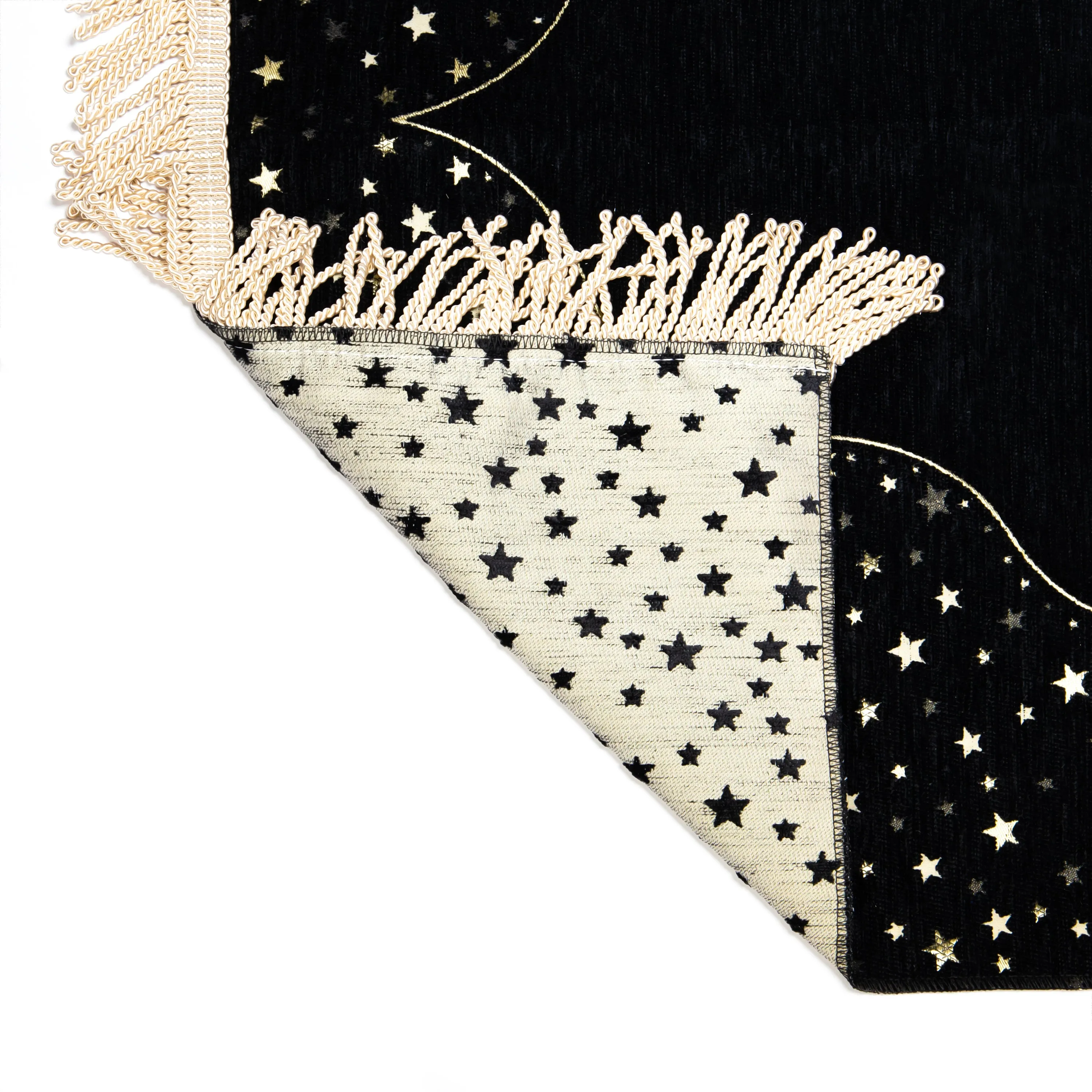 Salah Prayer Mat - Stars - Black