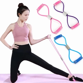 Saludea Resistance Band with Handles, Figure 8 Resistance Band, 2025 Upgraded Chest Arm and Shoulder Stretch Bands, Yoga Gym Fitness Pulling Rope for Home, Strength Training