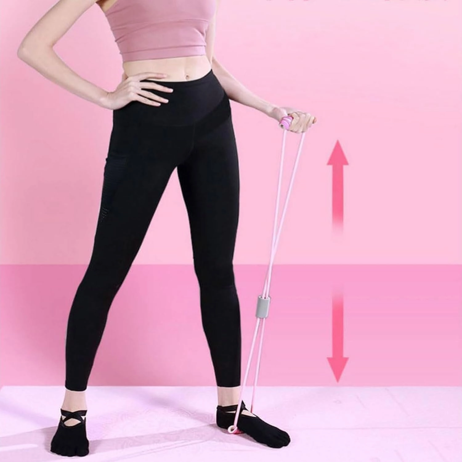 Saludea Resistance Band with Handles, Figure 8 Resistance Band, 2025 Upgraded Chest Arm and Shoulder Stretch Bands, Yoga Gym Fitness Pulling Rope for Home, Strength Training