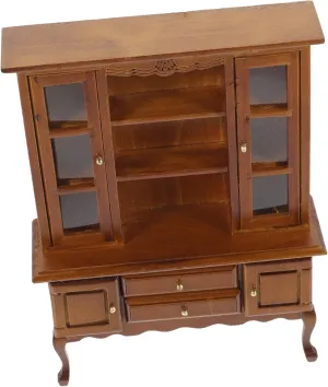 Scale Dollhouse Furniture Accessory for Dining Bedroom Decor Wooden Material for House Simulation