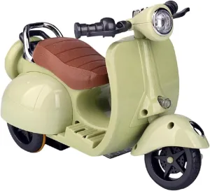 Scooter for Labubu, Scooter Toy with Light and Music, Have a Seat for Labubu Accessories, Mini Electric Doll Scooter Interactive Decor Desktop Ornaments (Green)