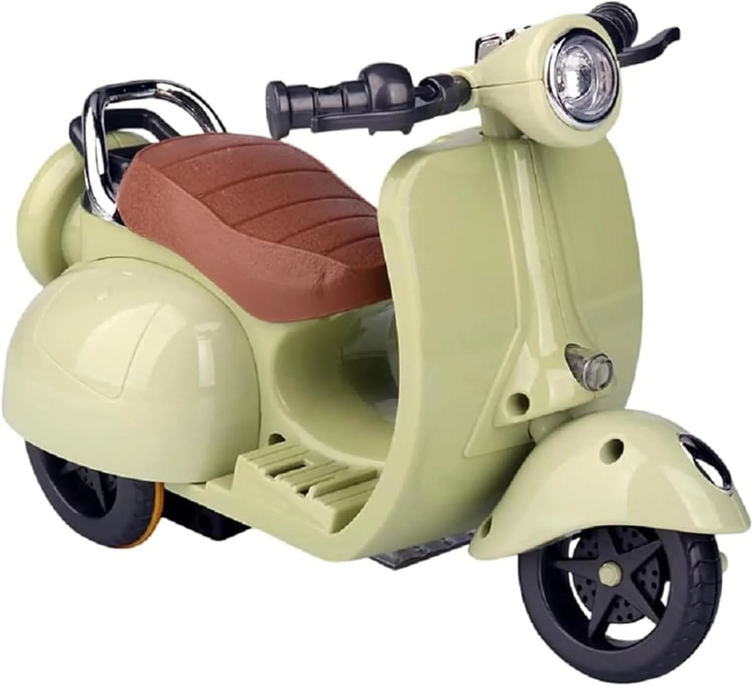 Scooter for Labubu, Scooter Toy with Light and Music, Have a Seat for Labubu Accessories, Mini Electric Doll Scooter Interactive Decor Desktop Ornaments (Green)